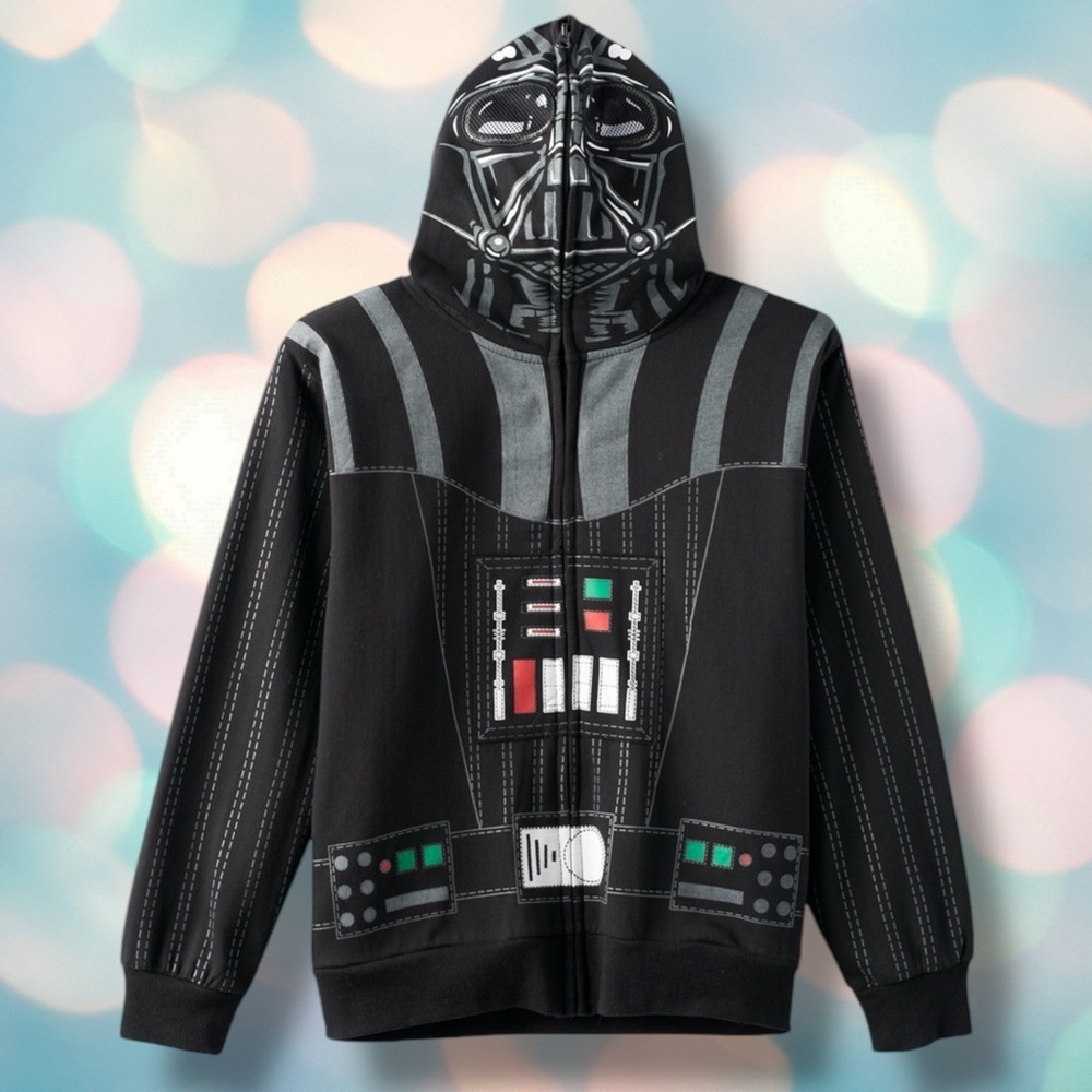 Disney Star Wars Darth Vader Boy’s Zip Sweatshirt Hoodie Size M
